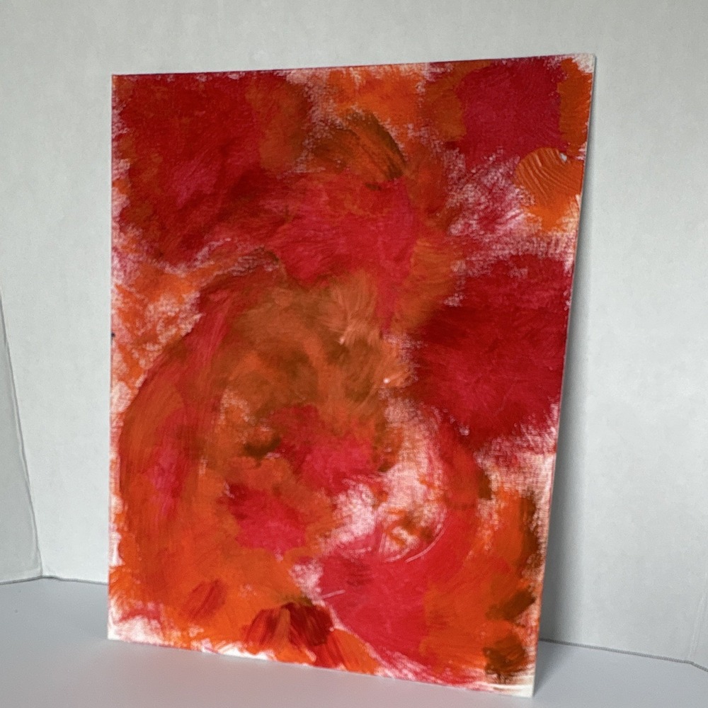 "Rising‎ PAIN to PASSIOn," 2025 Abstract Canvas Painting - Picture 6 of 11